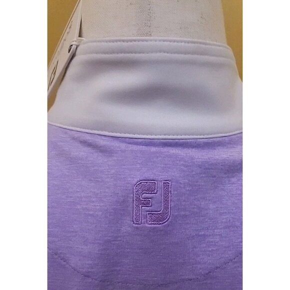Footjoy Womens Full Zip Jacket White Purple Craguns Legacy New Pockets Wicking - Picture 6 of 14